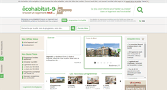 Desktop Screenshot of ecohabitat-9.trouver-un-logement-neuf.com